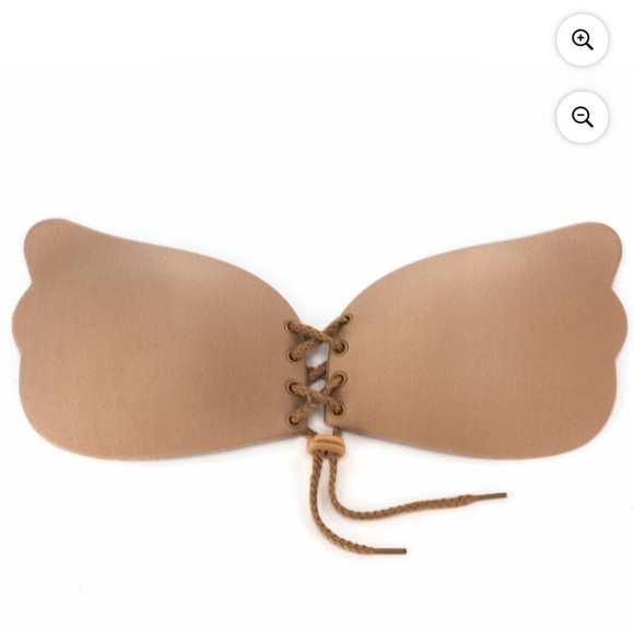 Cleavage Pal Backless and Strapless
Adhesive Lace Up Bra - Picture 1 of 9